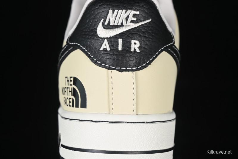 Nike Air Force 1 '07 Low The North Face Collaboration - Black Leather Low-Top Casual Sneakers - CH6336-513