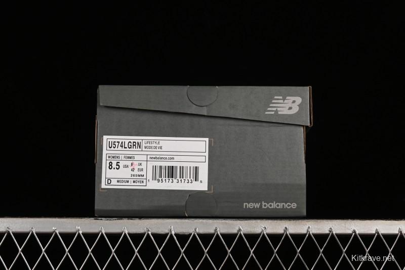 New Balance 574 Series Retro Casual Running Shoes - U574LGRN