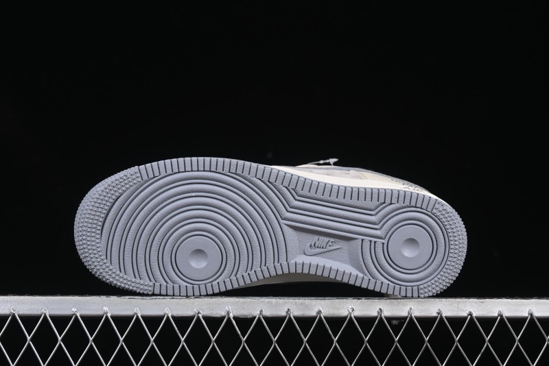 Nike Air Force 1 '07 Low The North Face Collaboration Patchwork Pigskin Red Tail Casual Sneakers - XZ6188-649