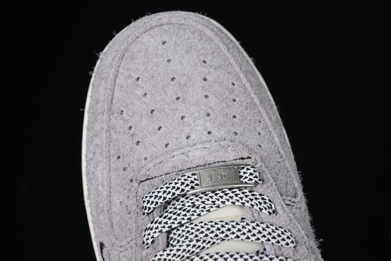 Nike Air Force 1 '07 Low Stussy Collaboration - Suede Grey Low-Top Casual Sneakers - SJ6698-018