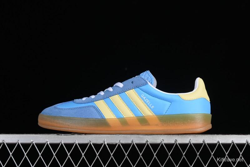 Adidas Originals Gazelle Indoor Retro Casual Slip-Resistant Wear-Resistant Low-Top Sneakers - IE2960