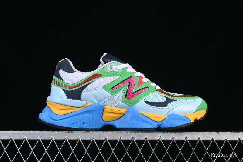 New Balance 9060 Retro Casual Running Sneakers with ABZORB Cushioning Technology - U9060NBN