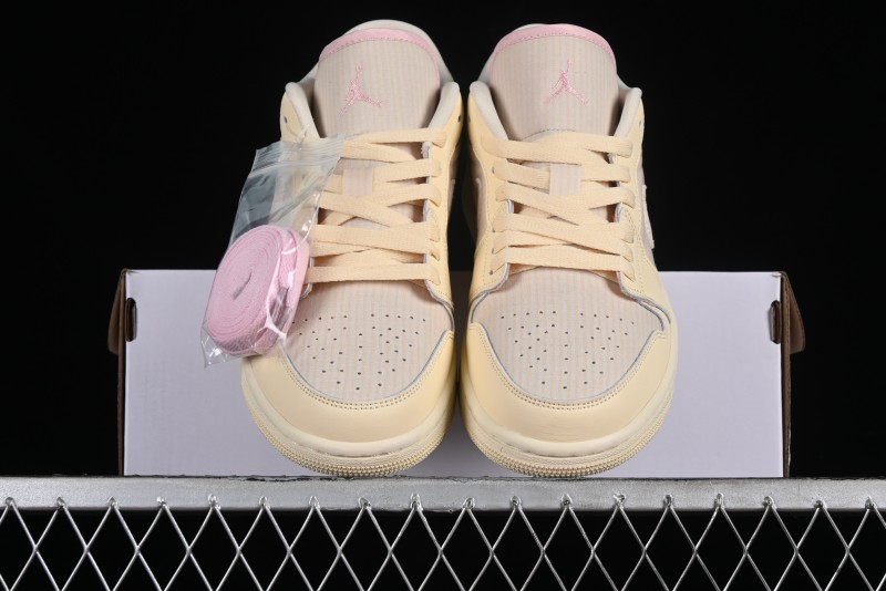 Nike Air Jordan 1 Low AJ1 Khaki Pink Low-Top Lifestyle Basketball Shoes - FQ1925-100
