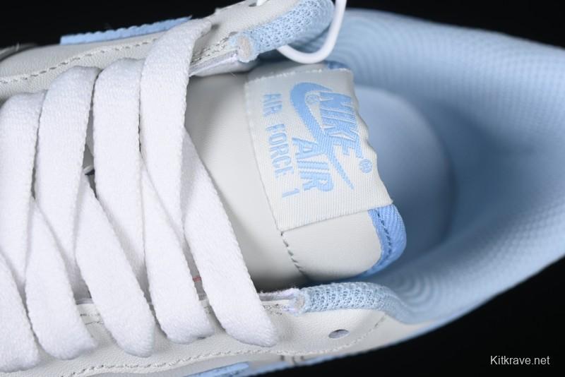 Nike Air Force 1 '07 Low Light Blue Casual Sneakers - 315122-102