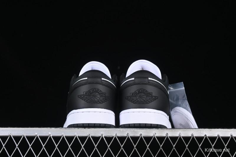 Nike Air Jordan 1 Low AJ1 Black White Panda Low Top Lifestyle Basketball Shoes - 553558-131