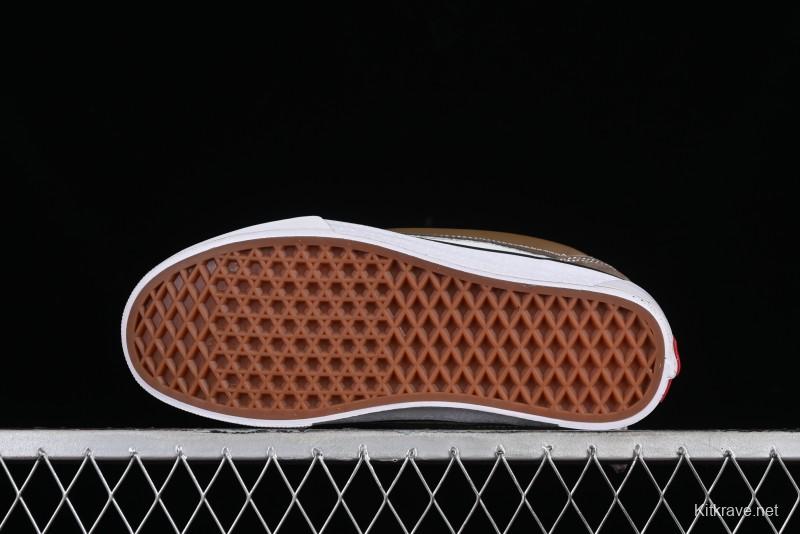 Vans Classics Knu Skool Coffee White Brown Slip-On Shoes - VN0009SAK330