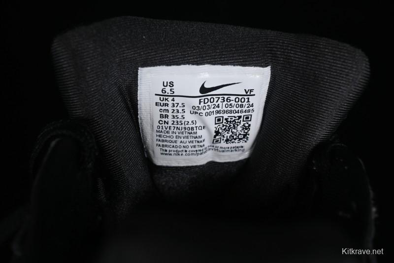 Nike Runtekk V2K Retro Low-Top Running Shoes with Cushlon Midsole and Anti-Slip Design - FD0736-001