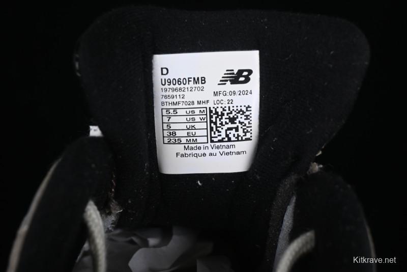 New Balance NB9060 Series Retro Casual Running Shoes with ABZORB Cushioning - U9060FMB