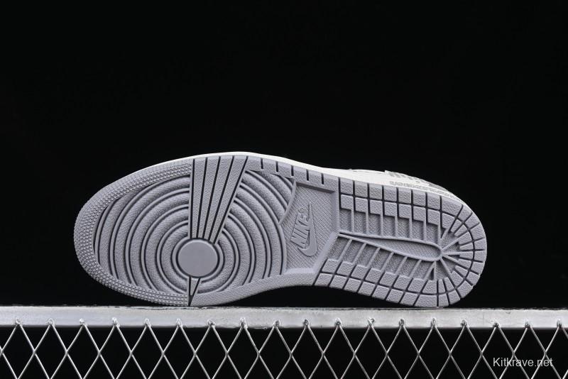 Nike Travis Scott x Fragment Design x Air Jordan 1 Low OG SP AJ1 Retro Casual Sneakers - DM7866-048