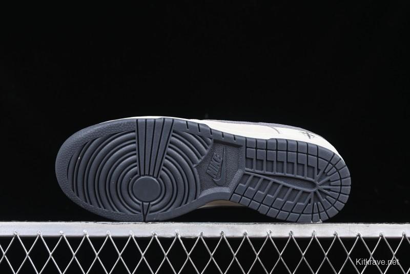 Nike SB Dunk Low Chrome Hearts Collaboration Cross Print Grey Swoosh Anniversary Custom Low-Top Casual Sneakers - DJ2024-064