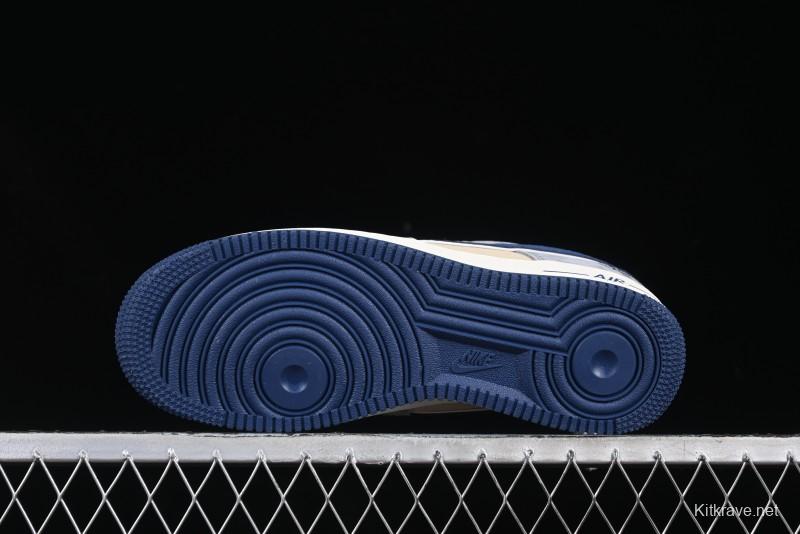 Nike Air Force 1 '07 Low Volon Bear Collaboration Blue Swoosh Casual Sneakers - KK1988-045