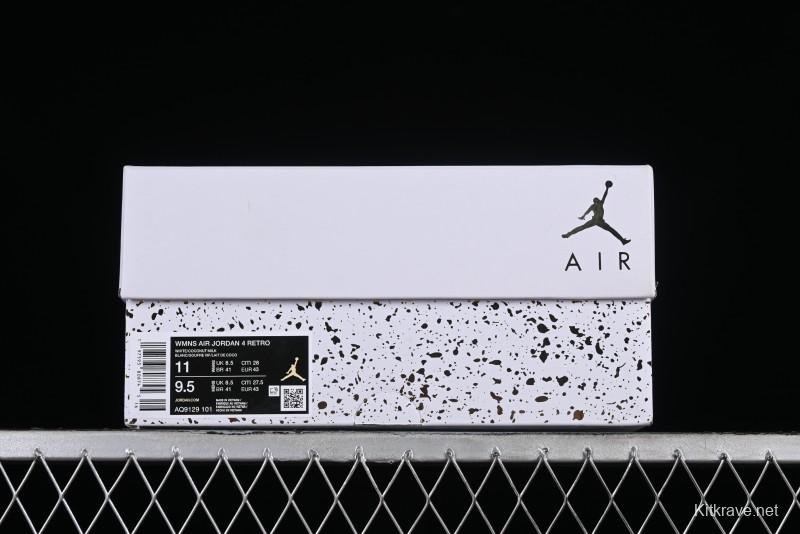 Nike Air Jordan 4 Retro Vivid Sulfur Basketball Shoes - AQ9129-101
