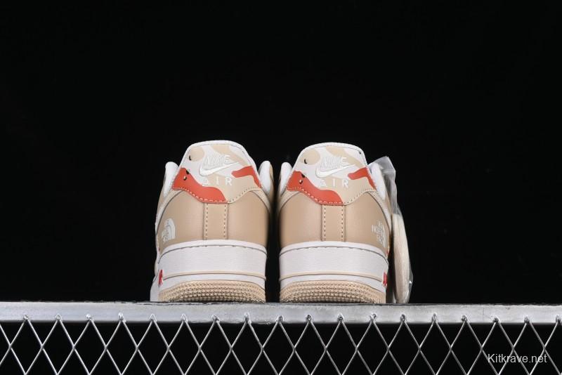 Nike Air Force 1 '07 Low The North Face Collaboration Casual Sneakers in Milk Tea - DM6688-048