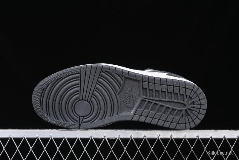 Nike Air Jordan 1 Low Stussy Collaboration - Signal Black Retro Basketball Shoes - XX3318-966