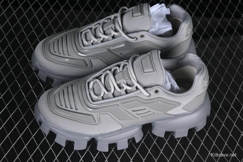 Prada Cloudbust Air Thunder Lifestyle Low-Top Sneakers with Anti-Slip and Wear-Resistant Design - 2EG293