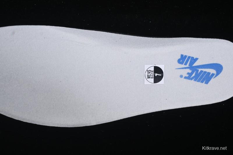 Nike Air Jordan 1 High OG "UNC Reimagined" Retro Basketball Shoes with Cracked Leather and Vintage Midsole - DZ5485-402