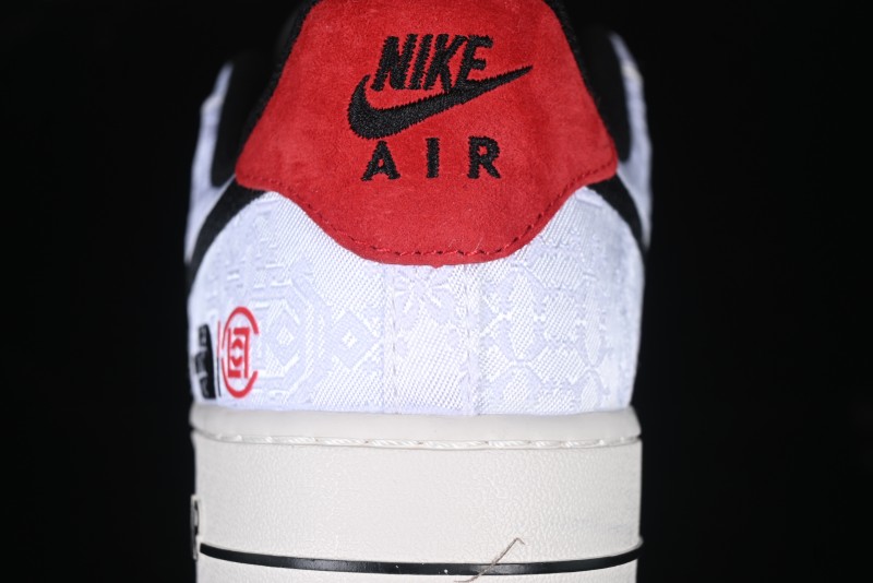 Nike Air Force 1 '07 Low North Face Edison Chen Collaboration White Silk Dual-Tone Casual Sneakers - DM6868-054