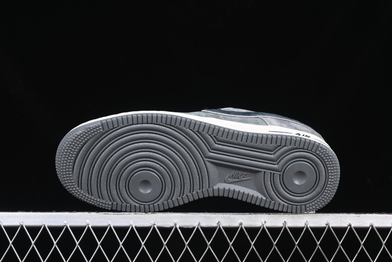 Nike Air Force 1'07 Low "Black Eight" Custom Casual Sneakers for Autumn Winter - YD2425-808