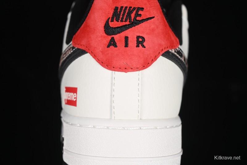Nike Air Force 1 '07 Low Supreme Snake Year Limited Edition Basketball Shoes with Python Swoosh - DM6688-026