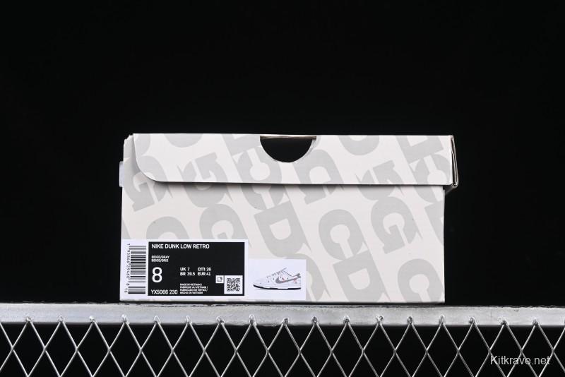 Nike SB Dunk Low The North Face x Supreme Collaboration Light Gray Hook Anniversary Custom Low-Top Casual Skate Shoes - YX5066-230