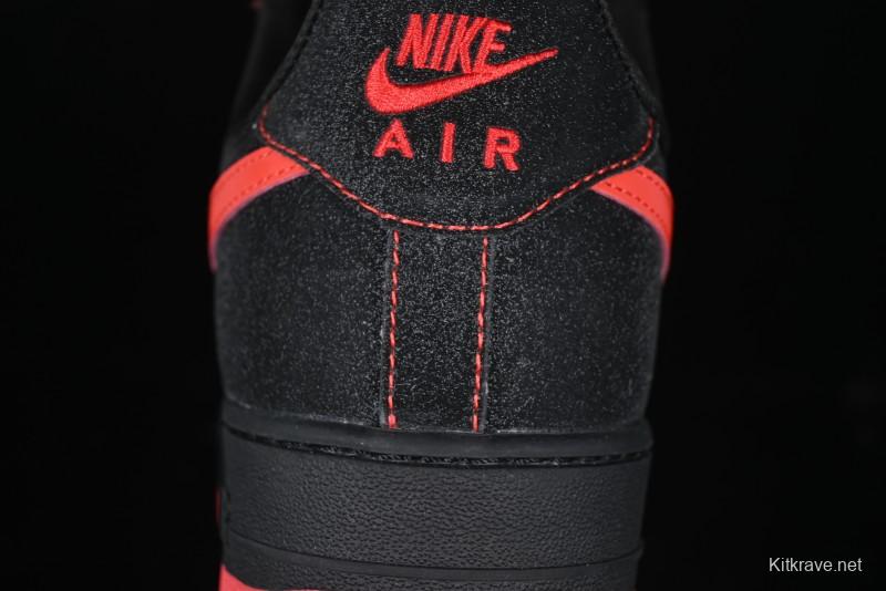 Nike Air Force 1 '07 Low Casual Sneakers in Heartbeat Orange with Full-Length Air Cushion - DF0188-015