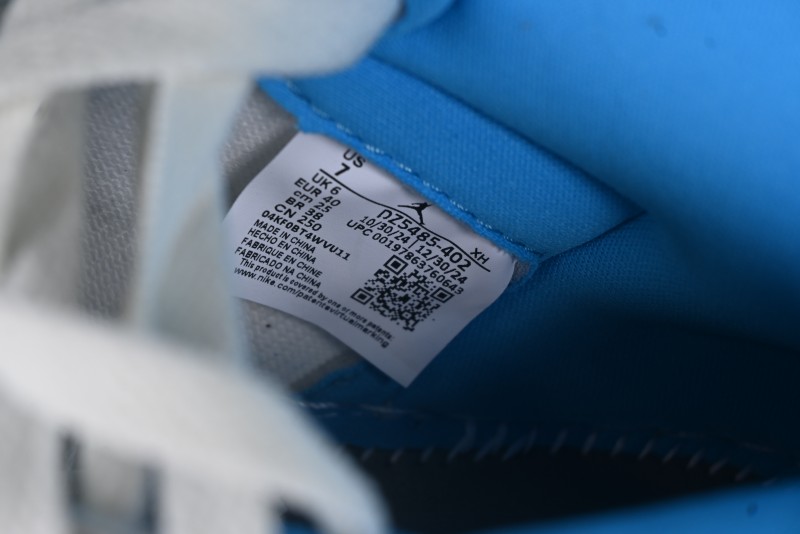 Nike Air Jordan 1 High OG "UNC Reimagined" Retro Basketball Shoes with Cracked Leather and Vintage Midsole - DZ5485-402