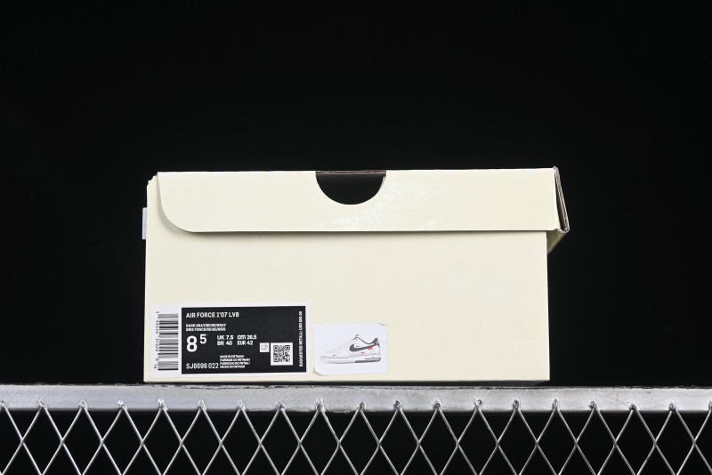 Nike Air Force 1 '07 Low Champion Collaboration Dual-Tone Grey Swoosh Triple Mini Swoosh Low-Top Casual Sneakers - SJ6698-022