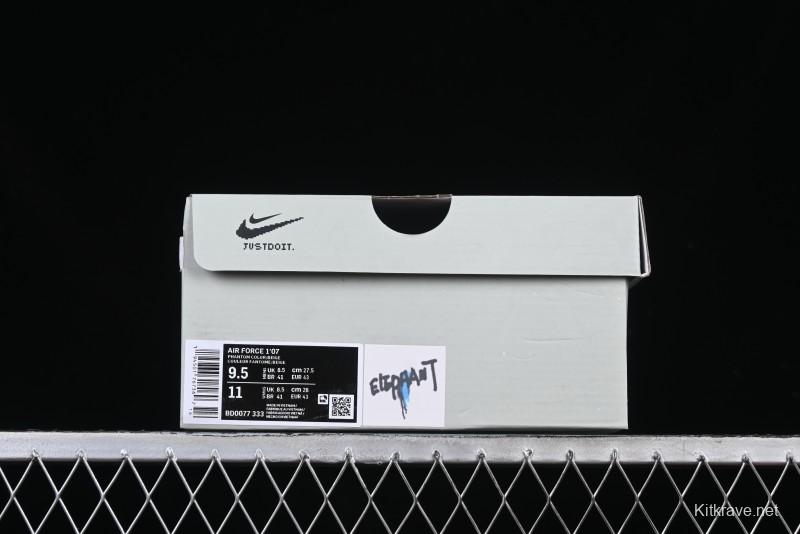 Nike Air Force 1'07 Low Hip Hop MLB Casual Lace-Up Sneakers - BD0077-333
