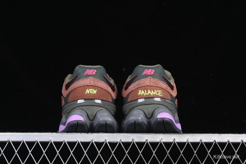 New Balance 9060 Retro Casual Running Shoes with ABZORB Cushioning Technology - U9060BUR