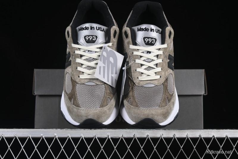 New Balance Made In USA M993 Series Classic Retro Casual Running Shoes with Heritage Design - U993JJ