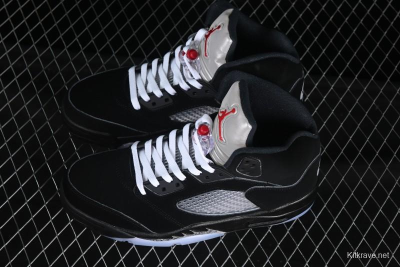 Nike Air Jordan 5 Retro Black "Metallic Reimagined" Basketball Shoes - HF3975-001