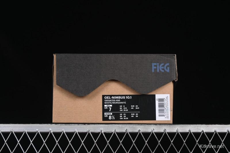 Asics Gel-Nimbus 10.1 Retro Breathable Casual Shoes with Cushioning for Men - 1203A723-100