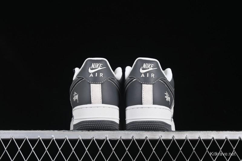 Nike Air Force 1'07 Low Stussy Collaboration Star Dust Grey Low-Top Casual Sneakers - XZ6188-229