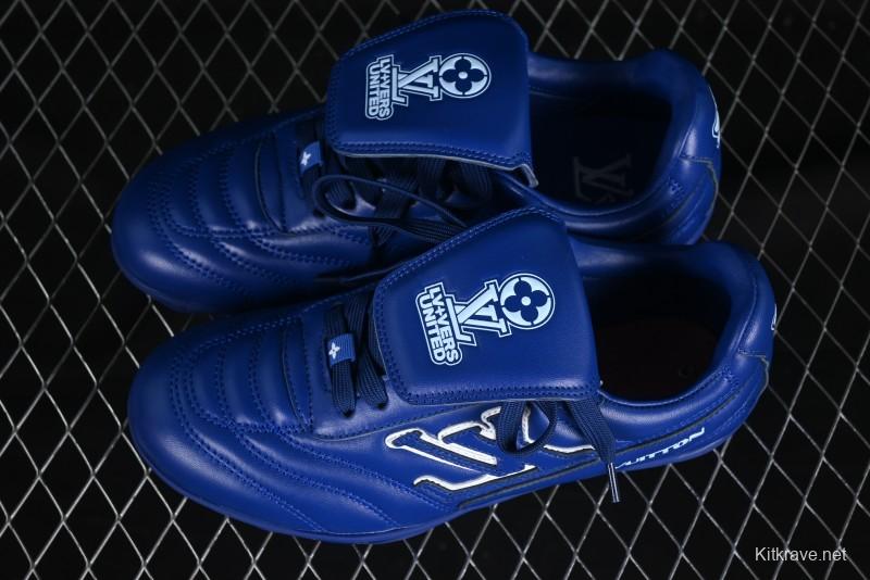 Louis Vuitton Footprint Soccer Low-Top Lifestyle Sneakers Blue - AJF6