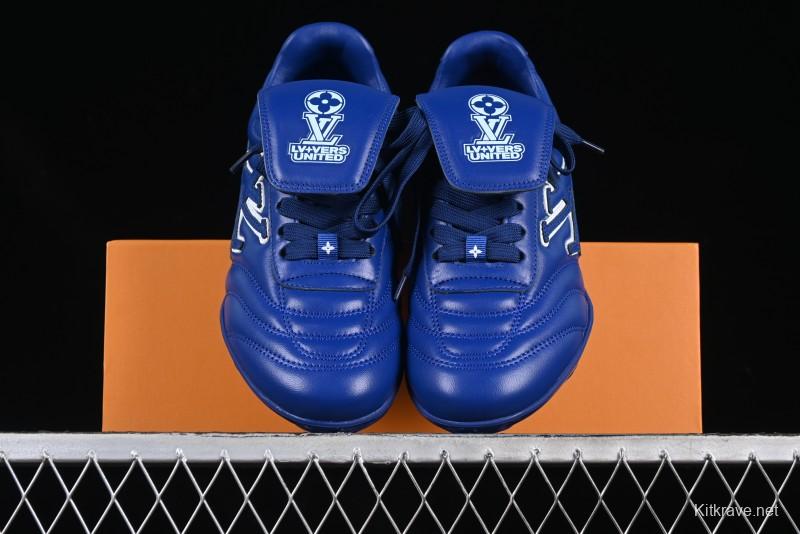 Louis Vuitton Footprint Soccer Low-Top Lifestyle Sneakers Blue - AJF6