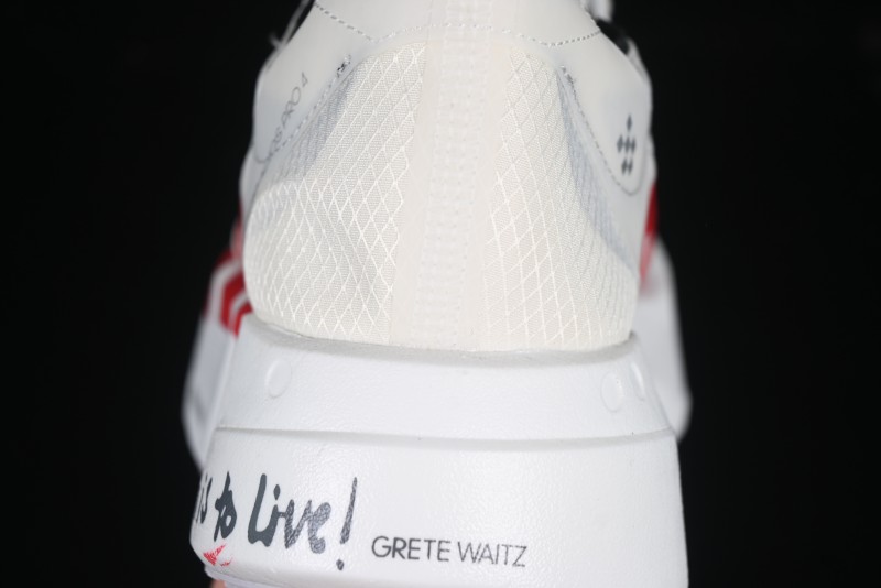 Adidas Lightstrike Pro Running Shoes - White/Red with Inspirational Design