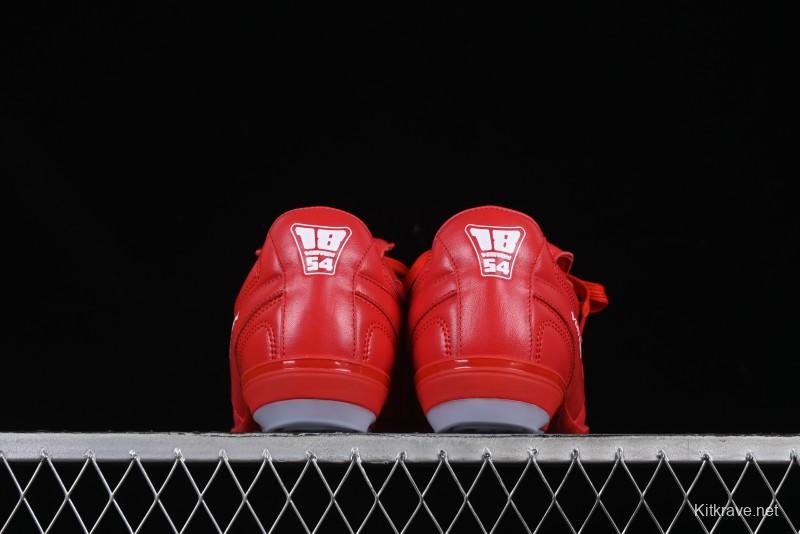 Louis Vuitton Footprint Soccer Low-Top Lifestyle Sneakers Round Toe Lace-Up Casual Shoes Red - AJF6