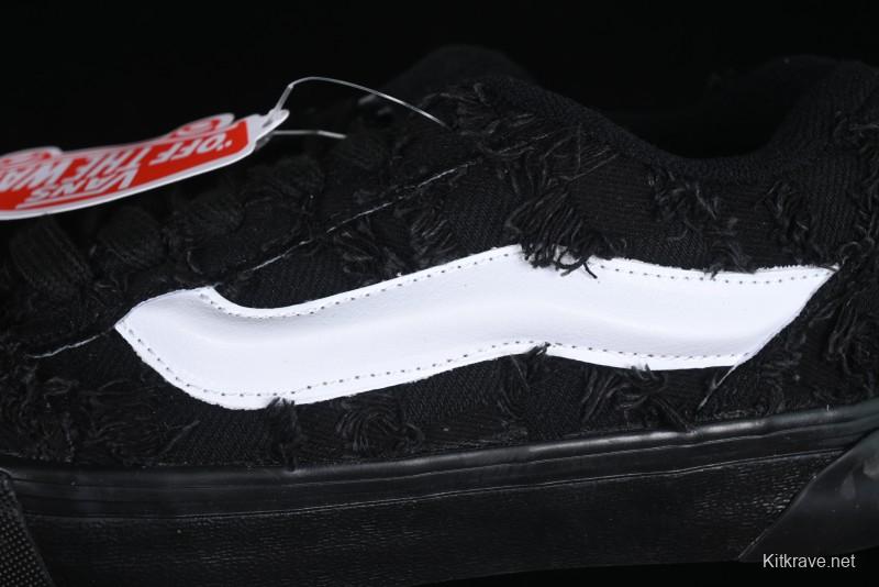 Vans Vault OG Era LX "Distressed Black" Premium Skate Sneakers