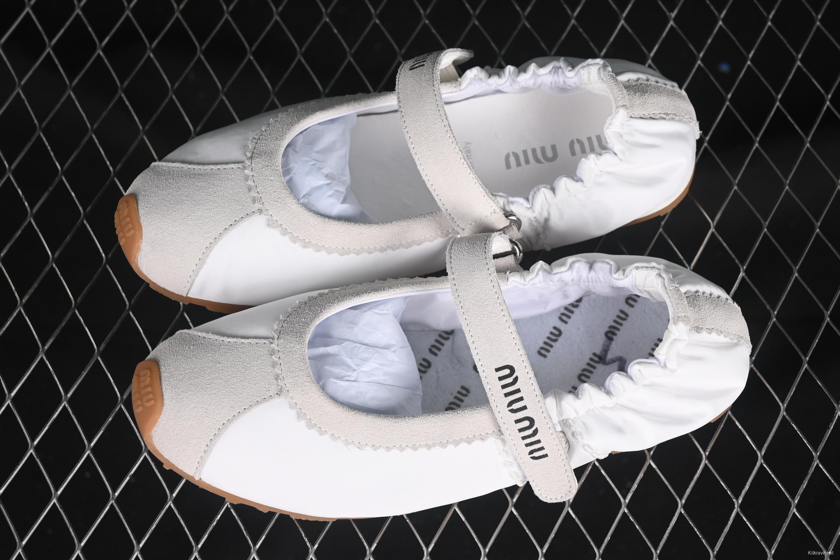 MiuMiu Mary Jane Ballet Flats - 99D4