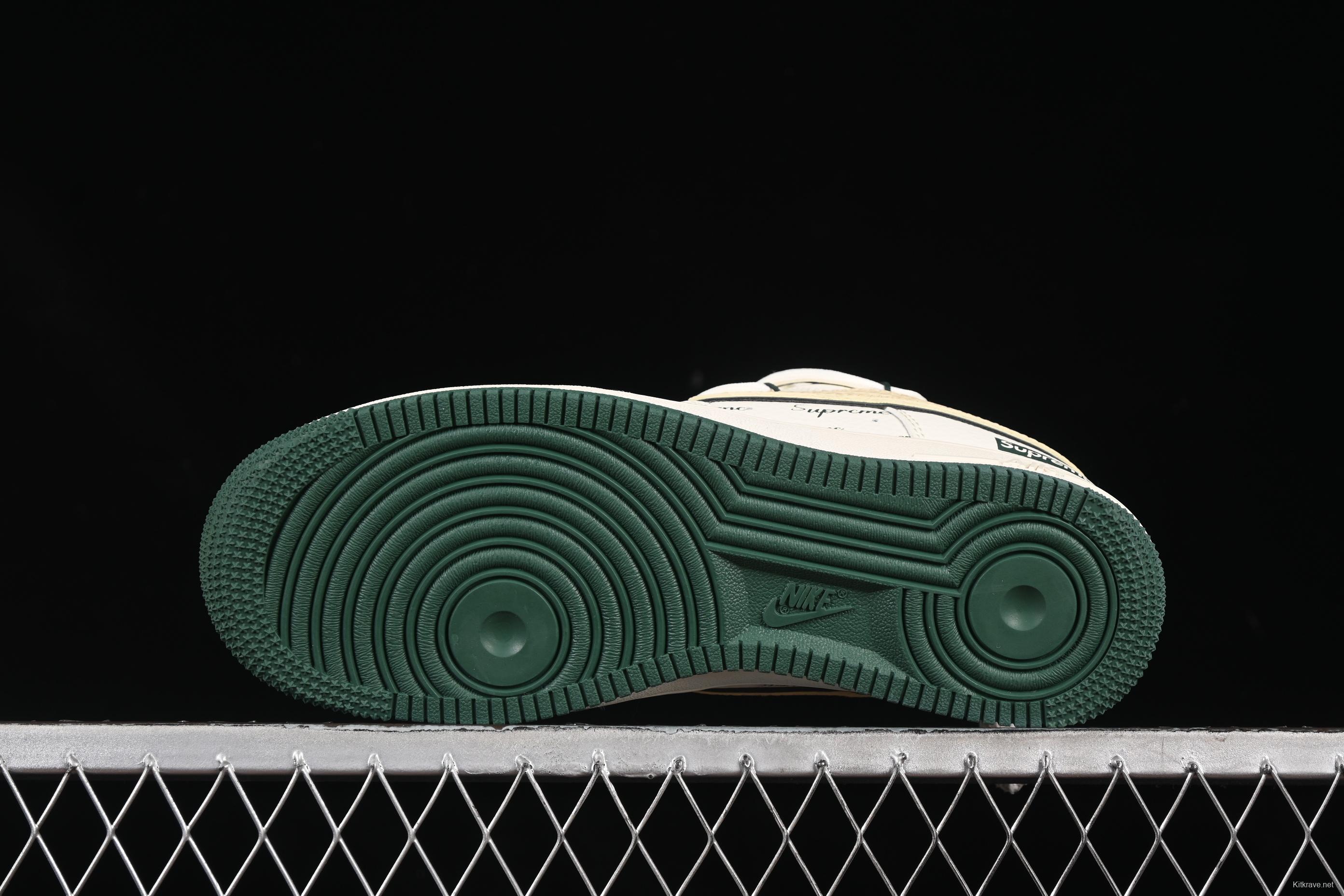 Nike Air Force 1 '07 Low Supreme Casual Sneakers with Custom Leather and Full-Length Air Cushion - DM6868-057