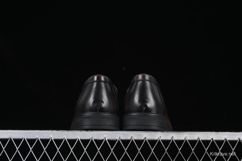 ECCO London Collection Slip-On Business Men's Leather Shoes with Wide Toe Design and Innovative Sole - 61160801002