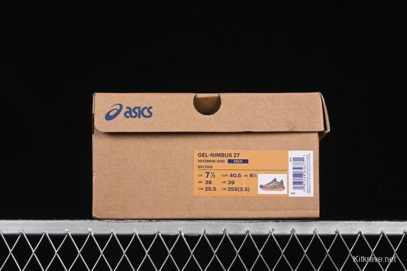 Asics Gel-Nimbus 27 Retro Breathable Casual Shoes with Cushioning for Men - 1012B816-020