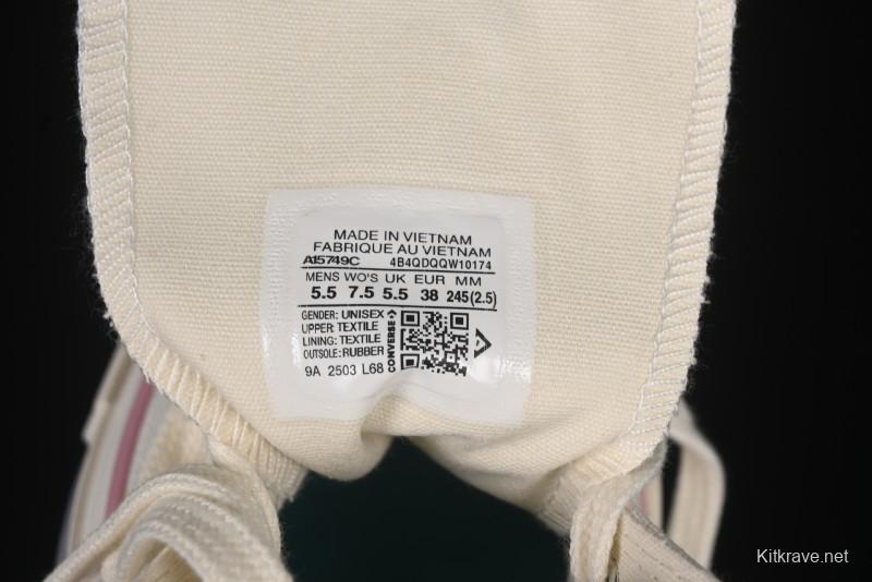 Converse Chuck 1970s Moon Embroidery High-Top Casual Sneakers - A15749C