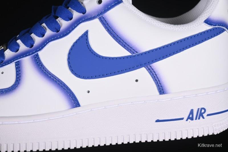 Nike Air Force 1'07 Low Blue Planet Casual Sneakers with Full-Length Air Cushion - ZH0316-079