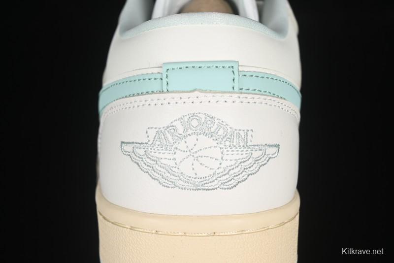 Nike Air Jordan 1 Low AJ1 White Mint Green Low-Top Casual Lifestyle Sneakers - DC0774-134