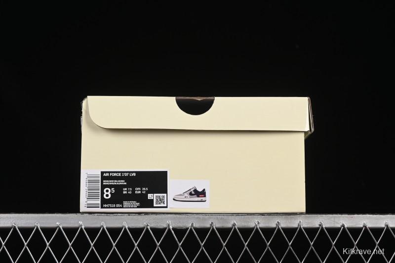 Nike Air Force 1 '07 Low Supreme Collaboration Grey Blue Casual Sneakers - HH7518-054