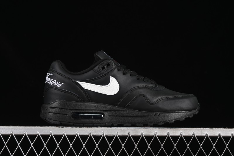 Nike Air Max 1 Retro Running Shoes with Half-Sole Air Cushion - HF8813-001