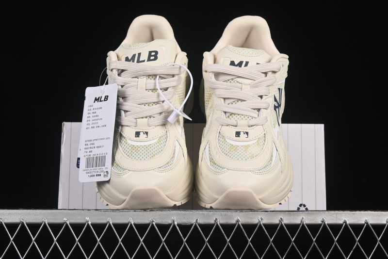 New York Yankees MLB Chunky Curve Runner Monogram Thick Sole Casual Running Shoes - 3ARNSPL5N50BGL