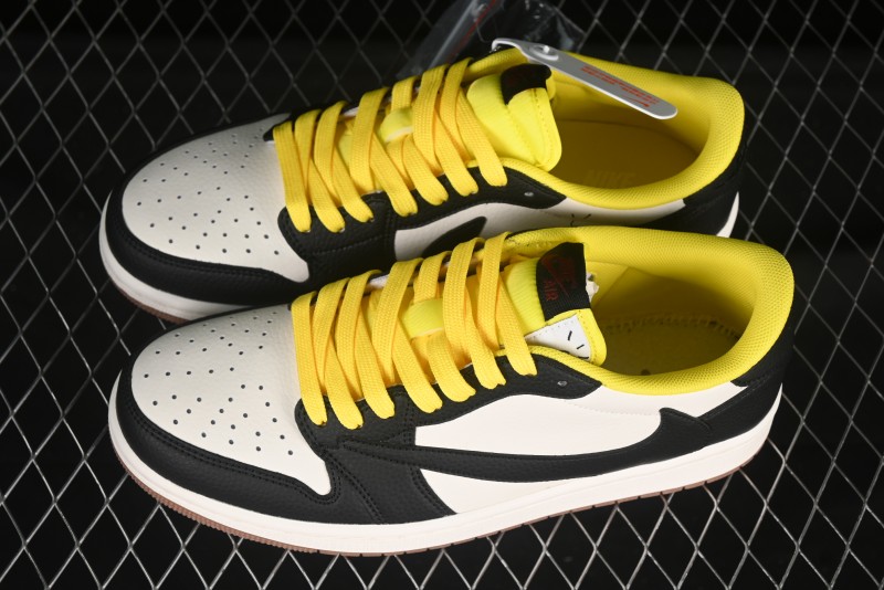 Nike Travis Scott x Fragment Design x Air Jordan 1 Low OG SP AJ1 Collaboration Sneakers - DN6901-093