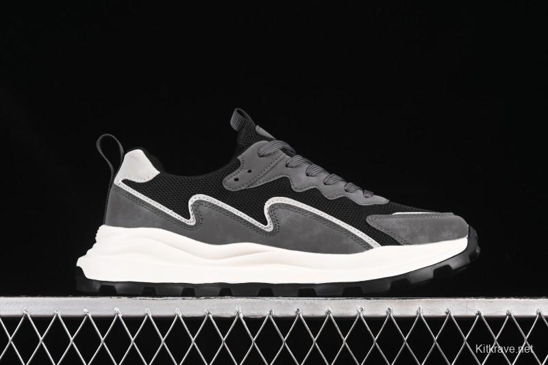 Adidas Thick Sole Waffle Retro Running Shoes with Comfortable Upper and Anti-Slip Sole - 63093901001